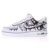 Nike Air Force 1 White Black Custom